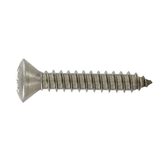 9 Vis tôle tête fraisée bombée pozi inox A4 4,8x38 - CLASS'INOX