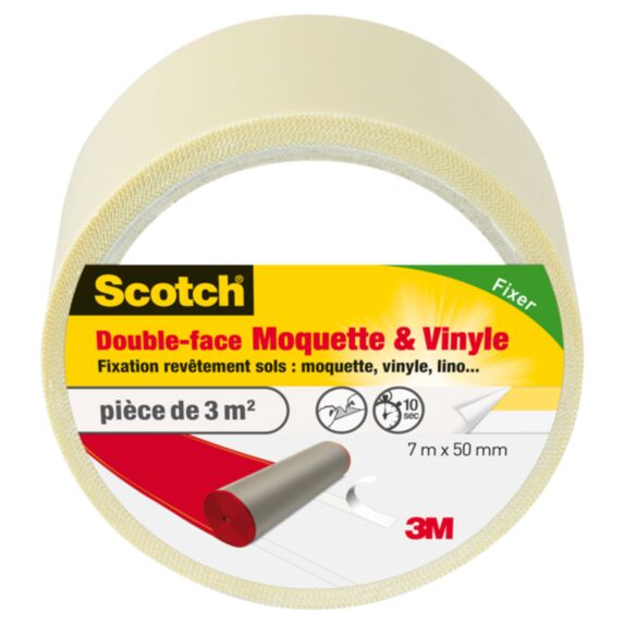 Adhésif moquette double face moquette et vinyle 7mx50mm - SCOTCH™