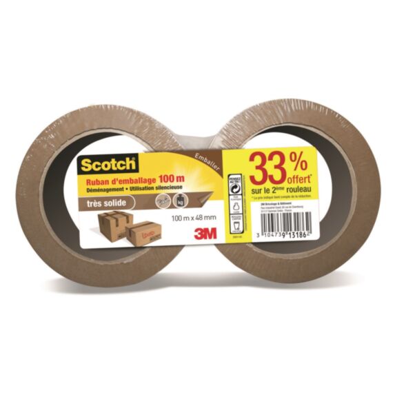 LOT DE 2 SCOTCH EMBALLAGE