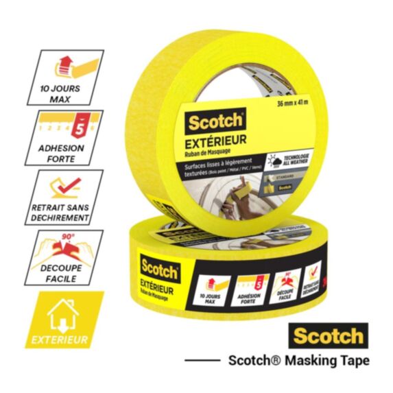 Ruban de Masquage Spécial Extérieur 41mx36mm - SCOTCHBLUE™