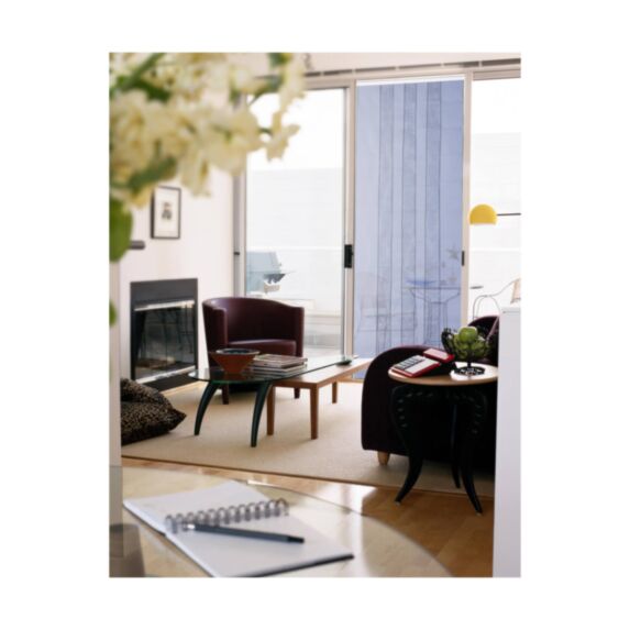 Rideau de porte Moustiquaire Arles 4 bandes L1xH2,20m Gris - MOREL