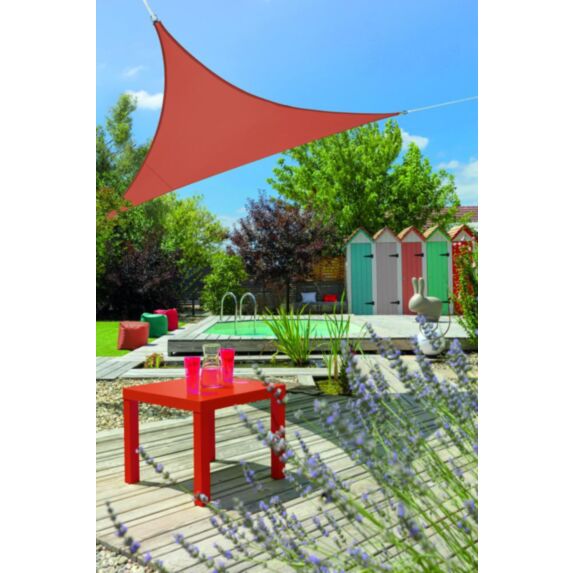 Voile d'ombrage triangulaire 3,60m Polyester Camel