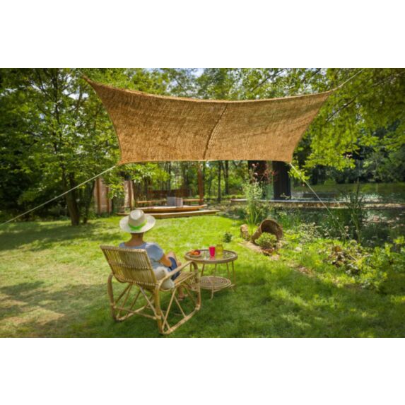 Ombrière rectangulaire Naturelle Coco 3x2m - JARDILINE