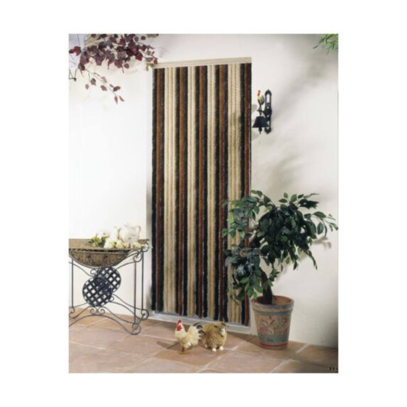 rideau de porte florence c101 - bronze brun beige 90 x 220 - MOREL