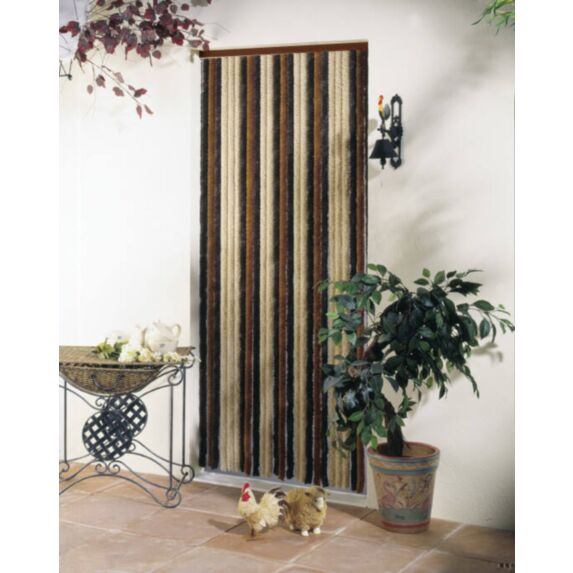 rideau de porte florence c101 - bronze brun beige 120 x 220 - MOREL