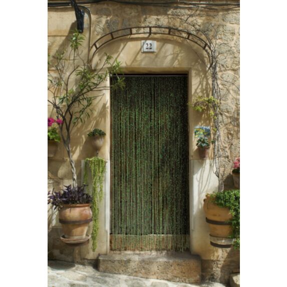 Rideau de porte Feuillage Artificiel Polyester Samana 90x200cm - MOREL
