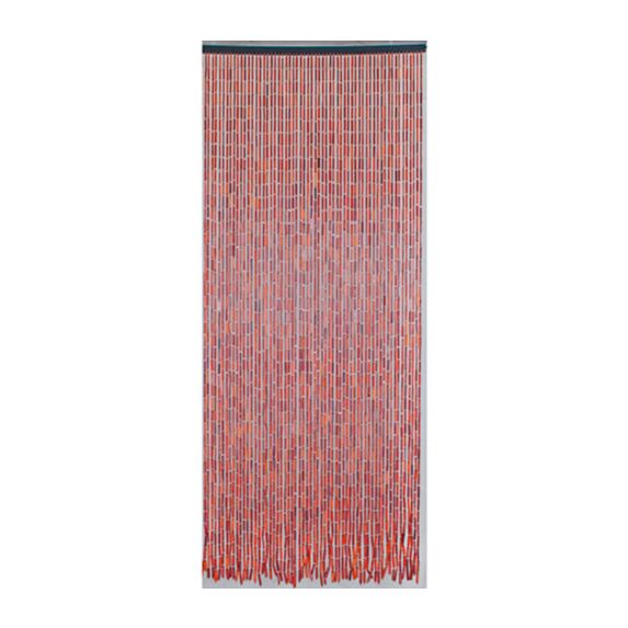 Rideau de porte bâtonnets de bambou et perles