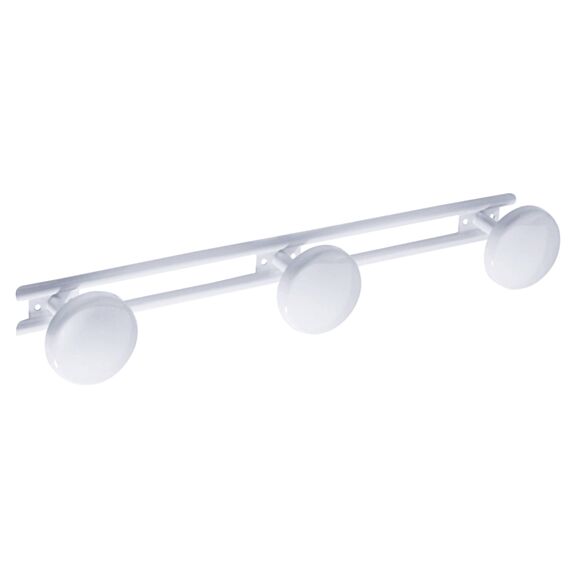 Porte-peignoir 3 Têtes ∅65mm Blanc - GODONNIER