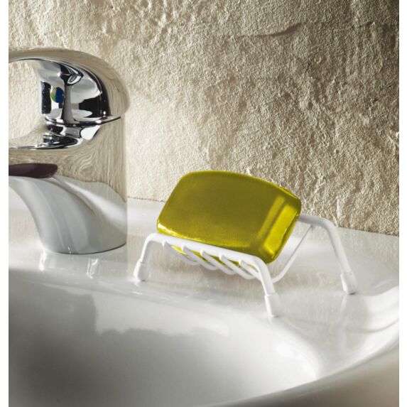 Porte-savon 10x6x4cm Blanc - GODONNIER