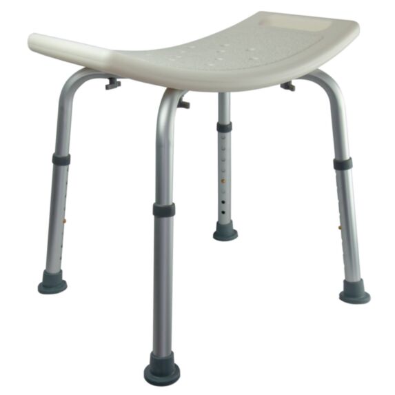 Tabouret de douche assise large 42x31x51cm