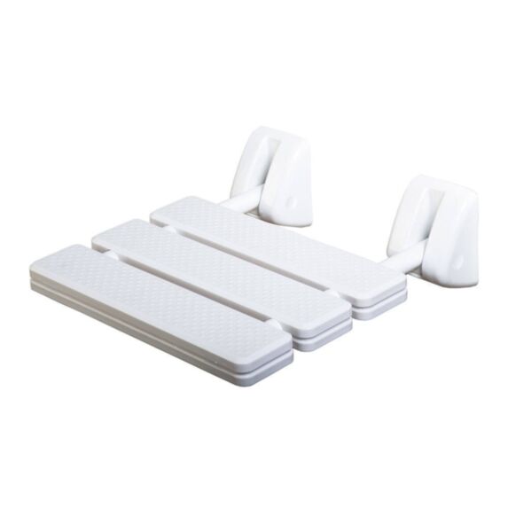 Siège de douche à fixer blanc 5,8x33,5x32cm