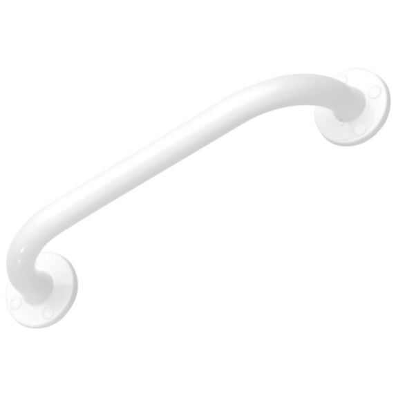 Barre d'Appui Droite 30cm ∅25mm Acier Époxy Blanc - GODONNIER