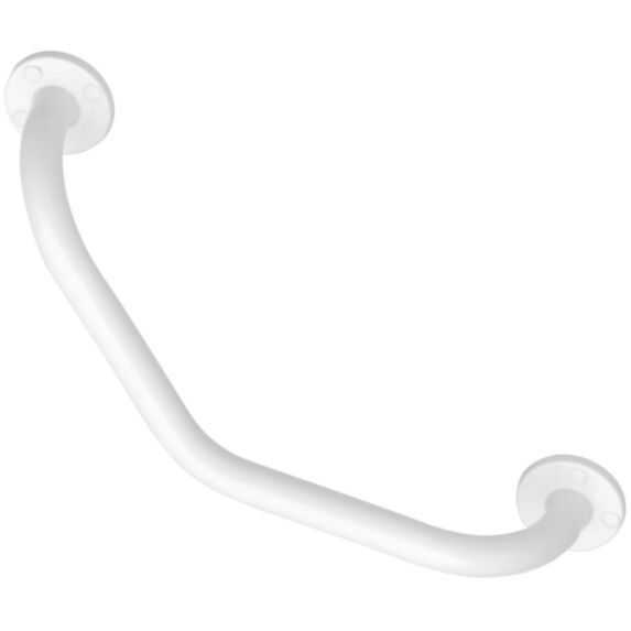 Barre d'Appui Acier Coudée 135° ∅25mm Blanc - GODONNIER