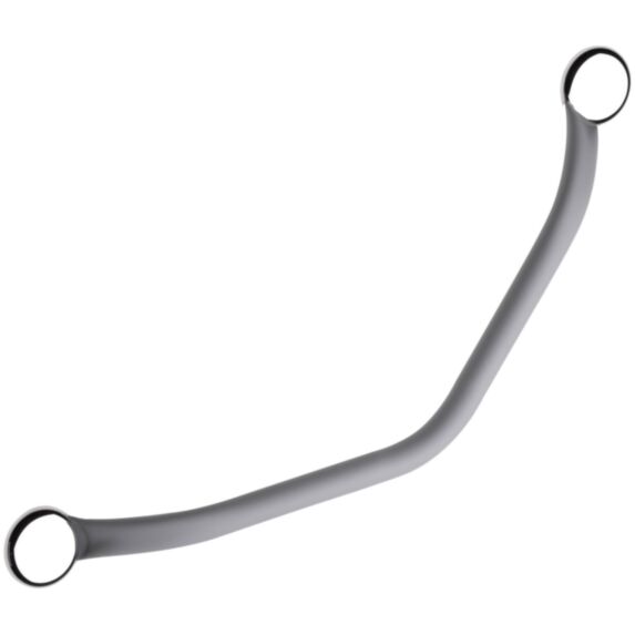 Barre d'Appui Toucher Soft Coudée 135° ∅25mm Inox Gris - GODONNIER
