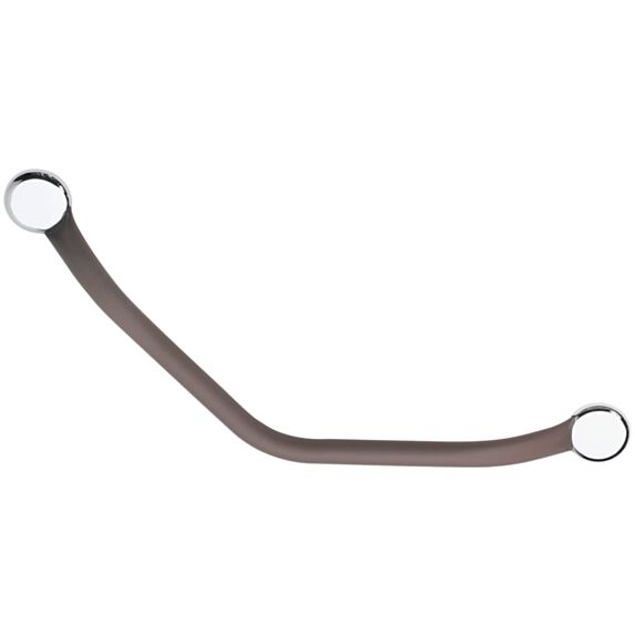 Barre d'Appui Toucher Soft Coudée 135° ∅25mm Taupe - GODONNIER