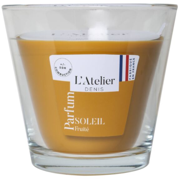 Bougie ocre verre 370gr