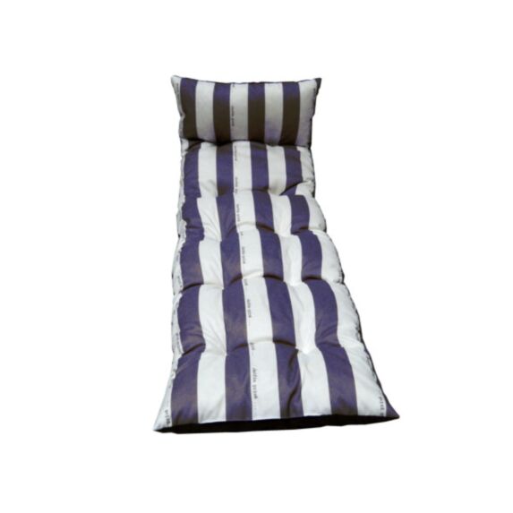 Coussin de bain de soleil flocons cancale bleu