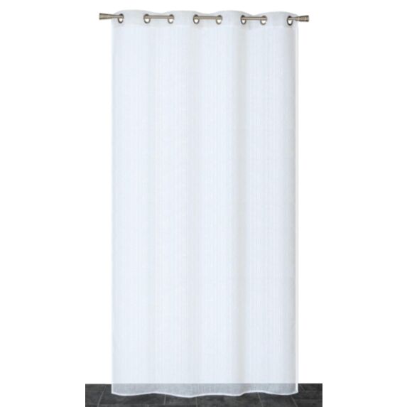 Voilage œillets étamine fil sequins ivoire 140x240cm - DYLREV