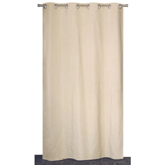 Rideau occultant chiné 140x240cm beige - DYLREV