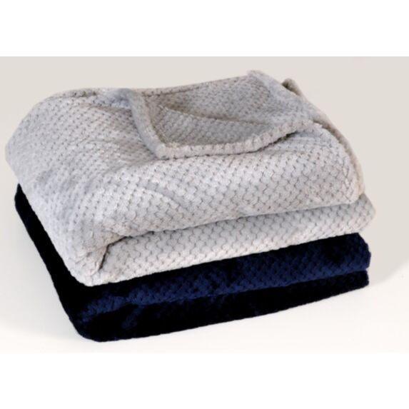 Plaid polaire doux 130x170cm gris