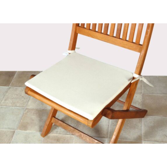 Galette de chaise fine 40x40 cm galet