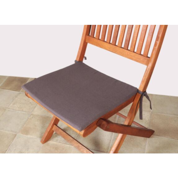 Galette de chaise fine 40x40 cm anthracite