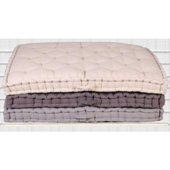 Coussin de palette rectangulaire 80x120cm gris