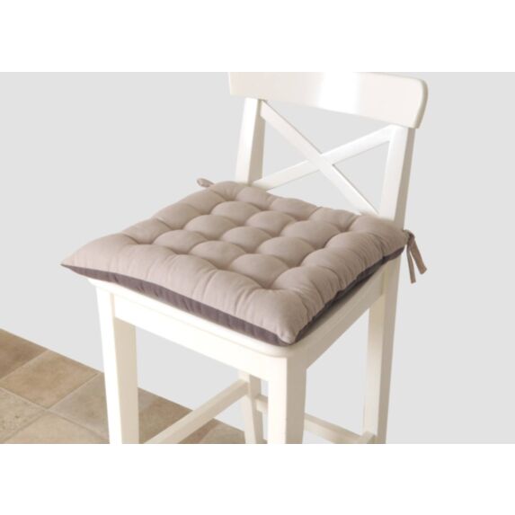 Coussin de chaise carré bicolore 40x40 cms atmosphère/anthracite