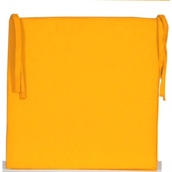 Galette de chaise fine 40x40cm moutarde