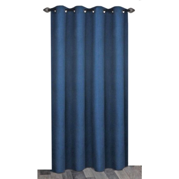 Rideau occultant chiné 140x240 cm pétrole