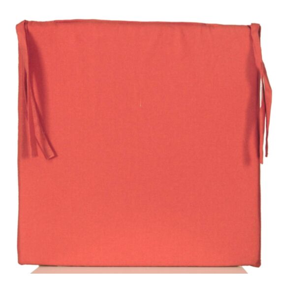 Galette de chaise fine 40x40cm terracota/imprimé