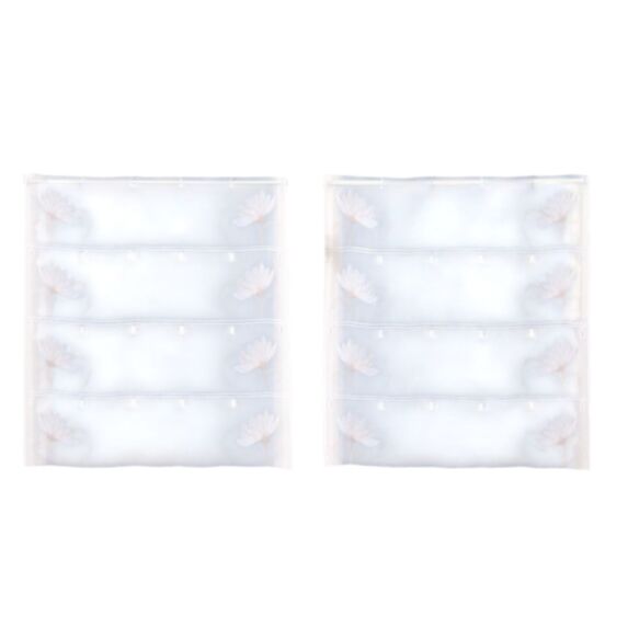 Modulable étamine brodée blanc L.45cm vendu au mètre