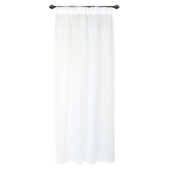 Voilage ruflette blanc 140x240cm - DYLREV