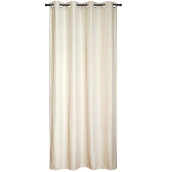 Rideau isolant thermique chiné 140x240cm beige - DYLREV