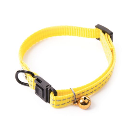 Collier réglable chat flash jaune 10-20/30cm