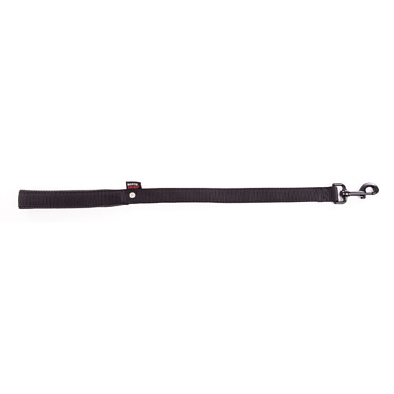 Laisse nylon doublé 25-60 noir