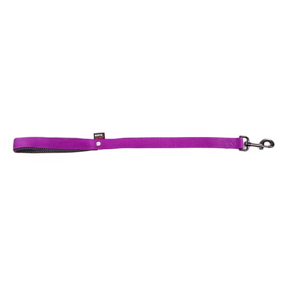 Laisse nylon doublé 25-60 mauve