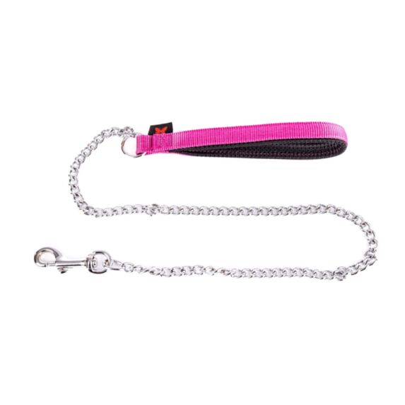 Laisse chaîne forte 25-100 rose