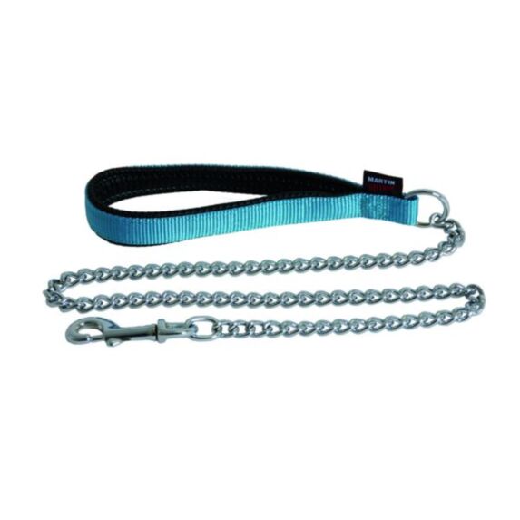 Laisse chaîne forte 25-100 turquoise