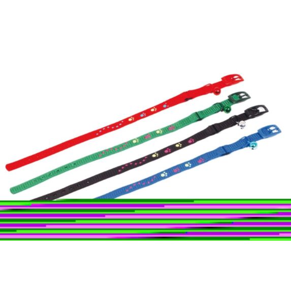 Collier chat nylon noir