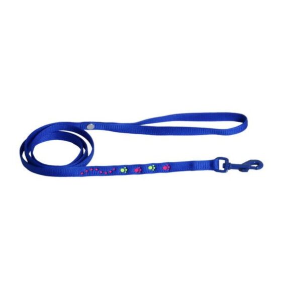 Laisse chat nylon 10/120 bleu