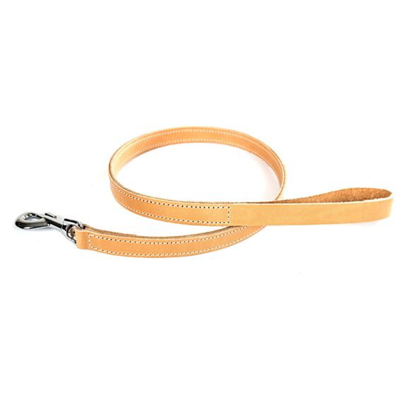 Laisse double 20/100 natur cuir vachette
