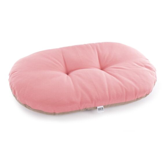 Coussin ovale ouatine 102cm beige