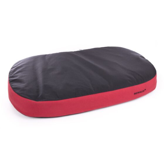 Coussin epais 120x85cm bordeaux/sable