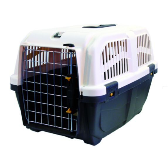 Cage de transport Skudo iata 2 bleu/beige plastique