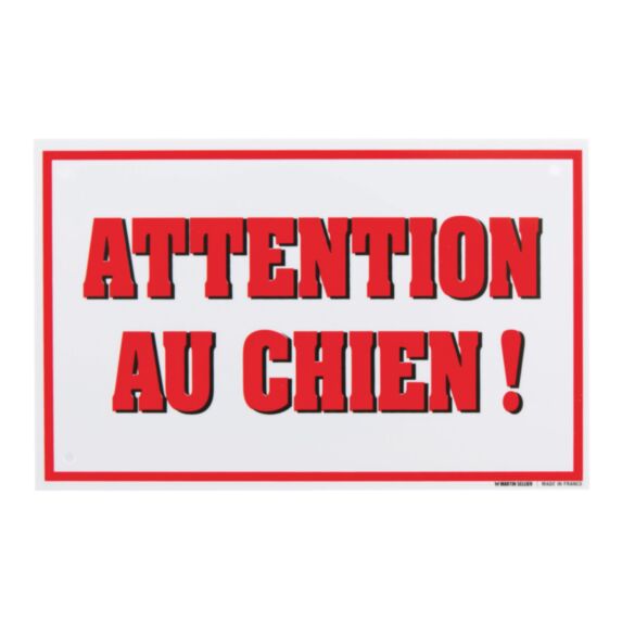 Panneau 100x160 attention au chien