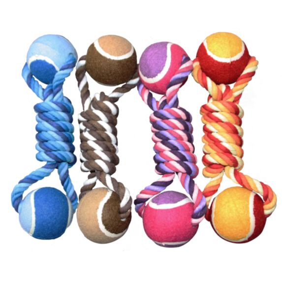 Corde+2 balles tennis 25cm