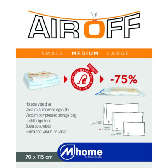 Housse de rangement sous vide Air Off 70 X 115 mm - MONDEX