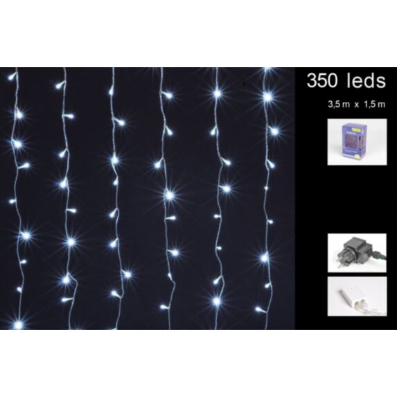 Rideau 350led blanc froid l350 h150