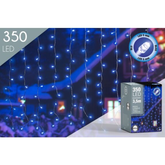 Rideau 350 LED Bleu 3,5ml 150cm
